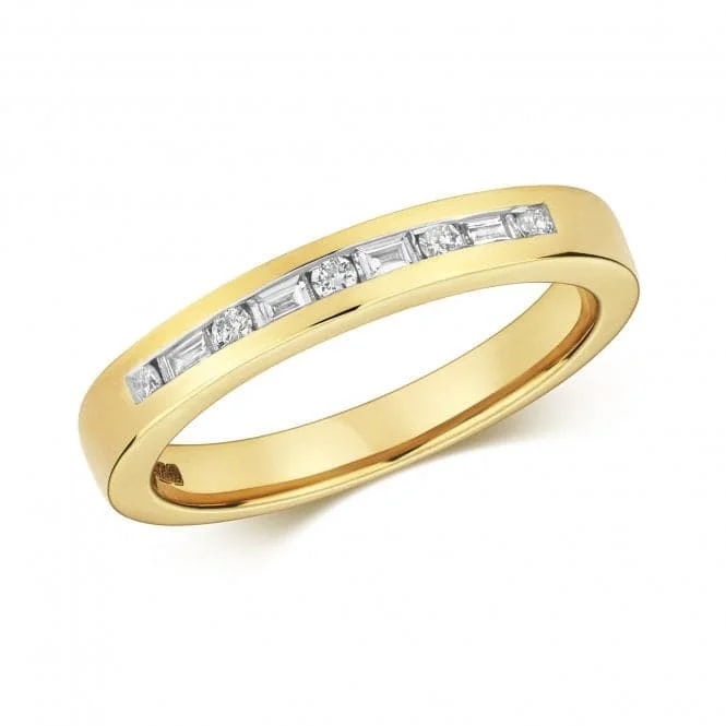 Diamond Jewellery 9K Yellow Gold Ring with 0.26 Carats RD183