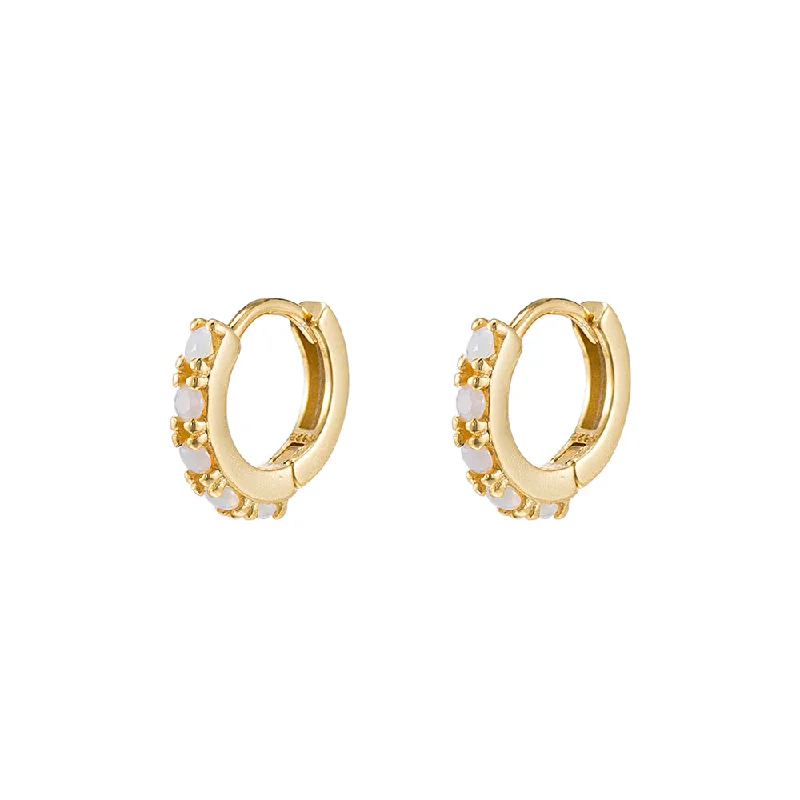 CZ Huggie Earrings