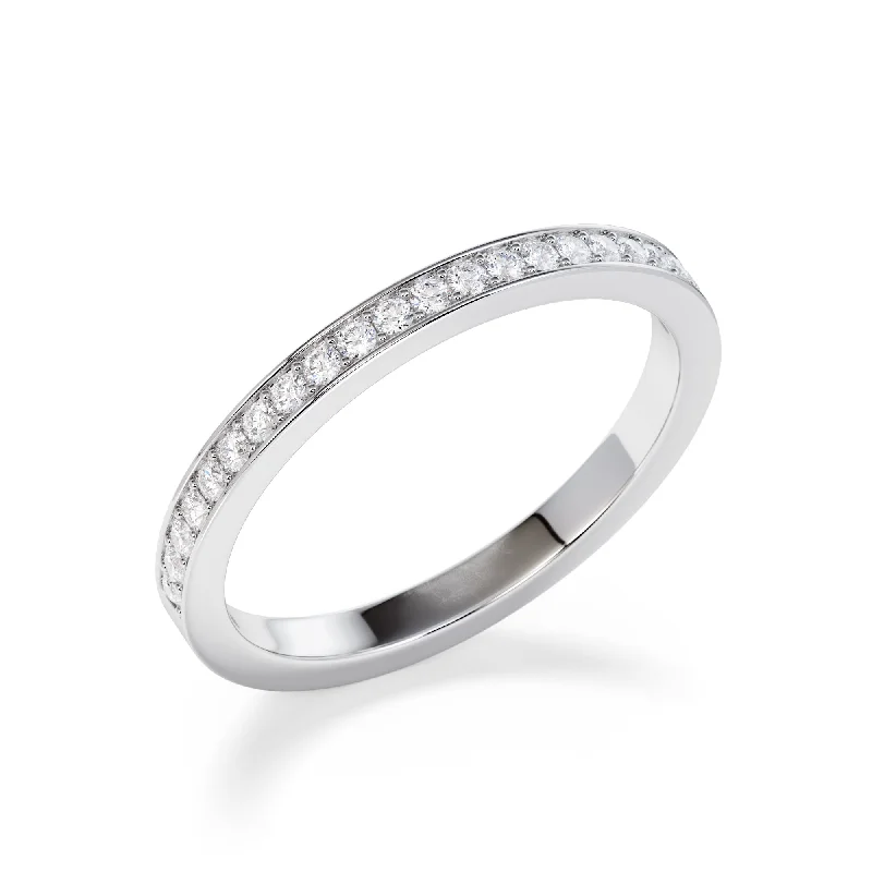 2mm Grain Set Diamond Eternity Ring