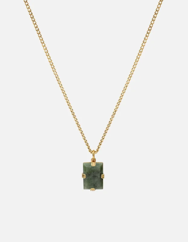 Lennox Jasper Necklace, Gold