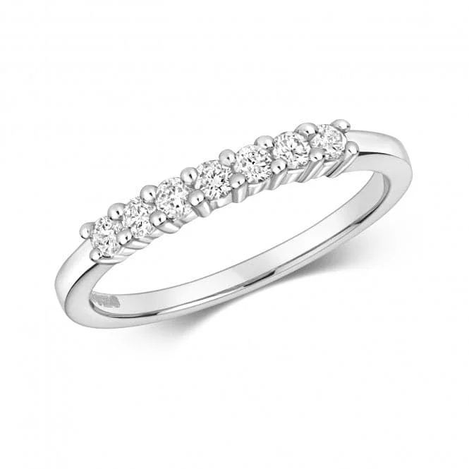 Diamond Jewellery 9ct Seven Stone 1/2 Et White Gold Ring RD144W