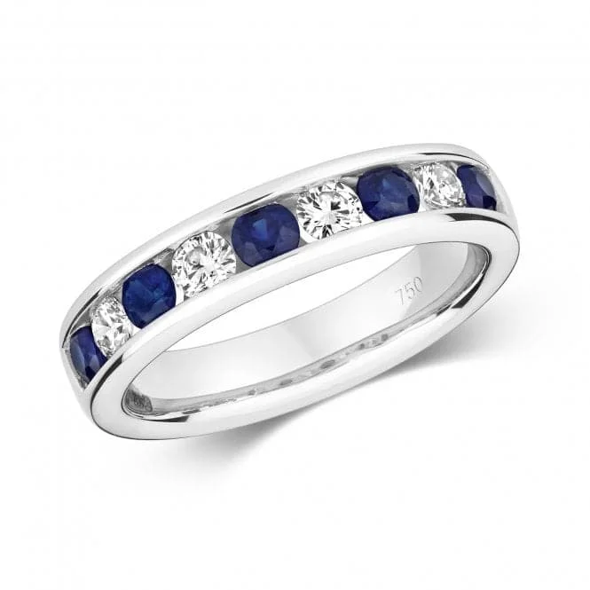 Diamond Eternity With Sapphire Ring RDQ404WS