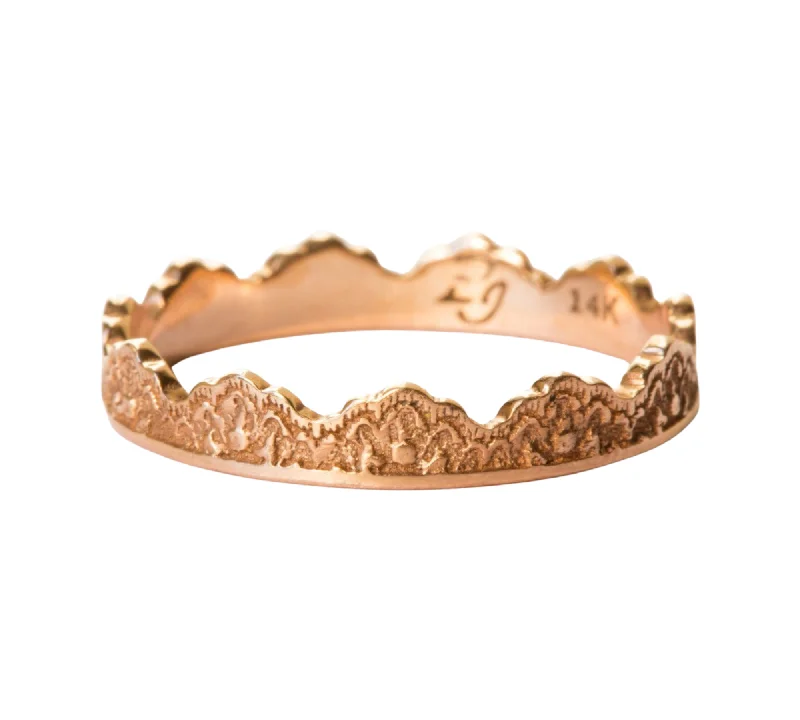 Maeve Lace Crown Wedding Ring