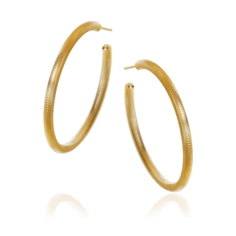 Large Esme 18K Gold or Silver Hoops