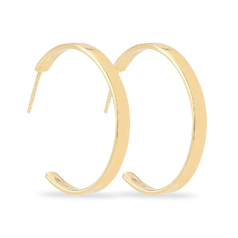 Rhythm Medium Gold Plated Hoop