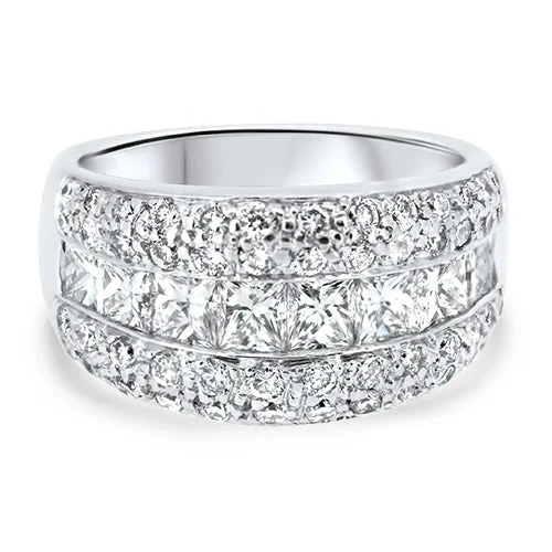 2.38ct Diamond Cluster Ring in 18ct White Gold