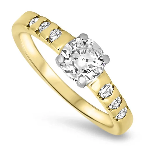 1.00ct Diamond Engagement Style ring in 18ct Yellow Gold