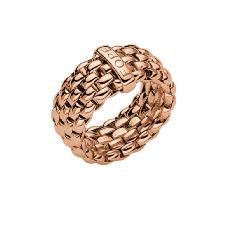 FOPE Essentials Flexi-It 18ct Rose Gold Ring