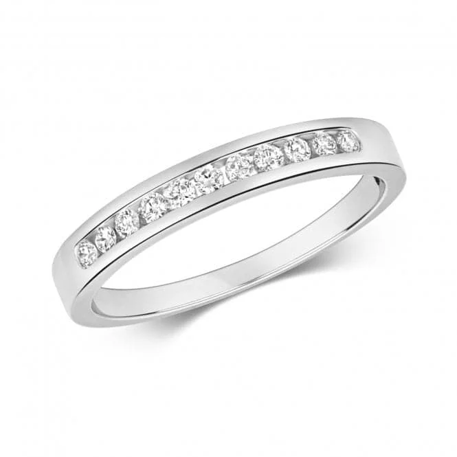 Diamond Jewellery 9k White Gold Ring with 11 Diamonds RD579W