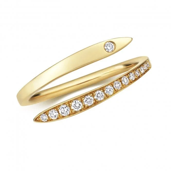 Diamond Crossover Ring RDQ259