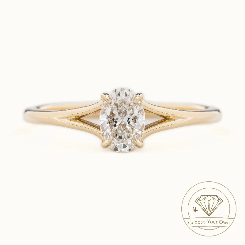 Kylie Ring, Oval Brilliant Cut Diamond