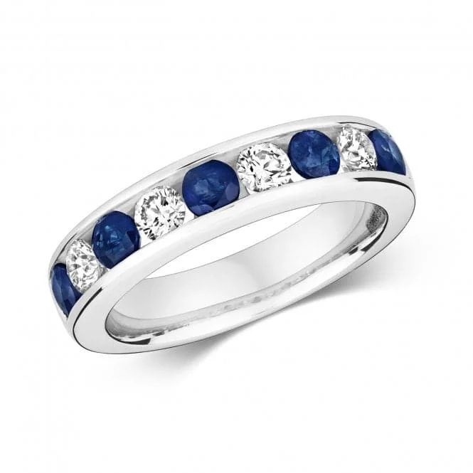 Diamond Eternity With Sapphire Ring RDQ405WS