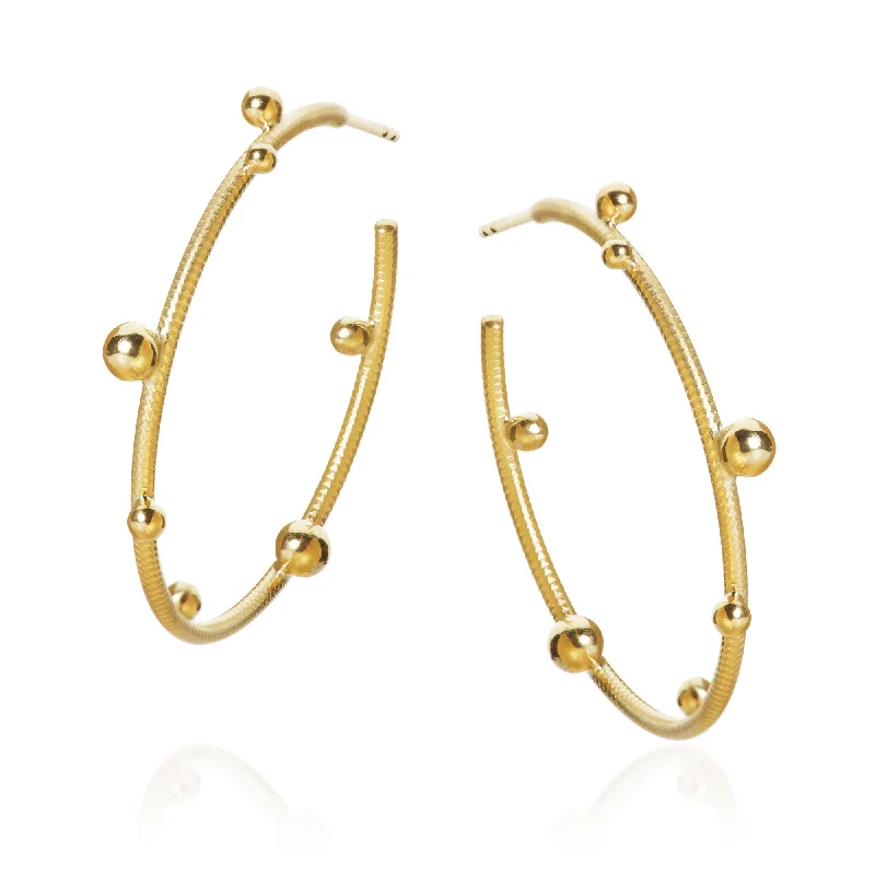 Large Delphis 18K Gold Hoops