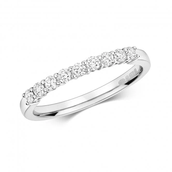 Diamond Claw Set Eternity Ring RDQ267W