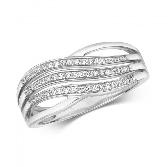 Diamond Jewellery 9k White Gold Ring RD385W