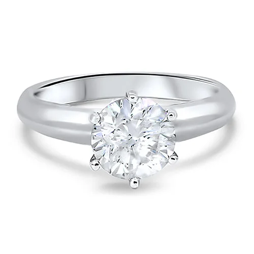 1.67ct Diamond Solitaire Ring in Platinum F SI2