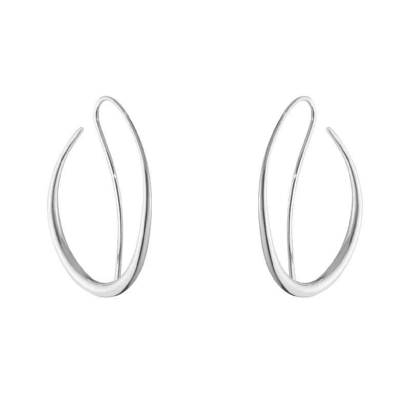 Offspring Double Silver Hoops