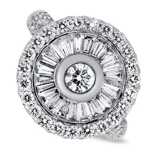 1.59ct Diamond Cluster Ring in 18ct White Gold