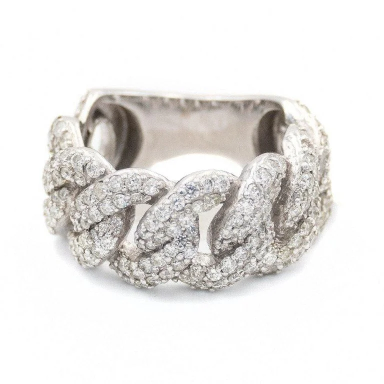 Diamond Cuban Link Ring