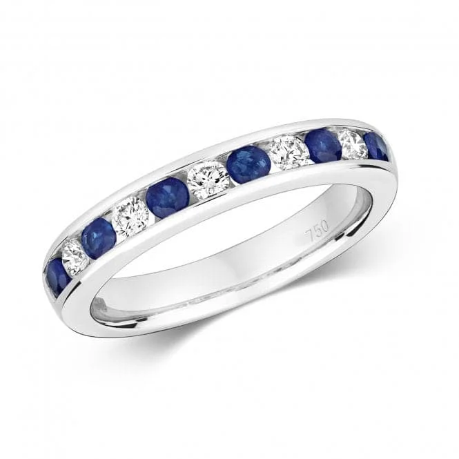 Diamond Eternity With Sapphire Ring RDQ403WS