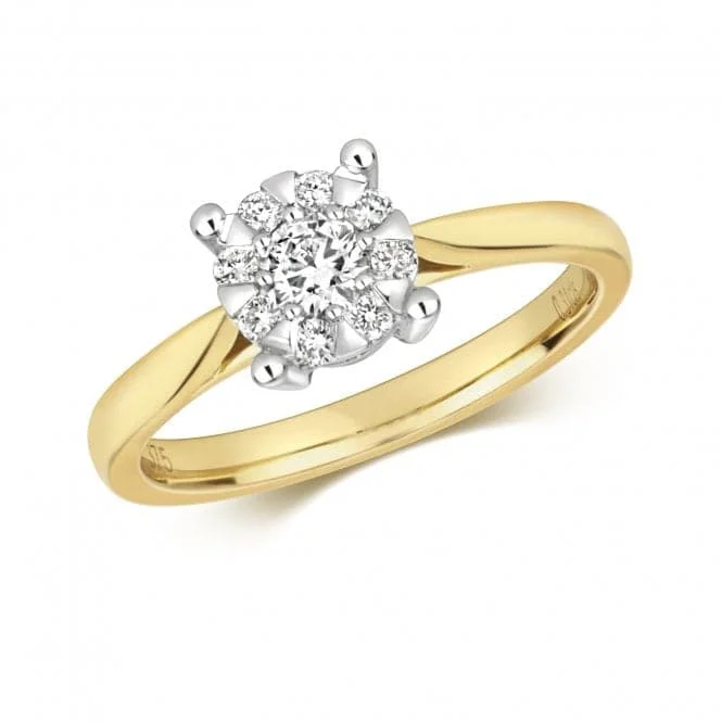 Diamond Jewellery 9K Yellow Gold Ring RD109