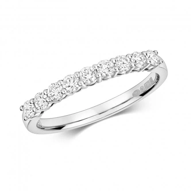 Diamond Claw Set Eternity Ring RDQ268W