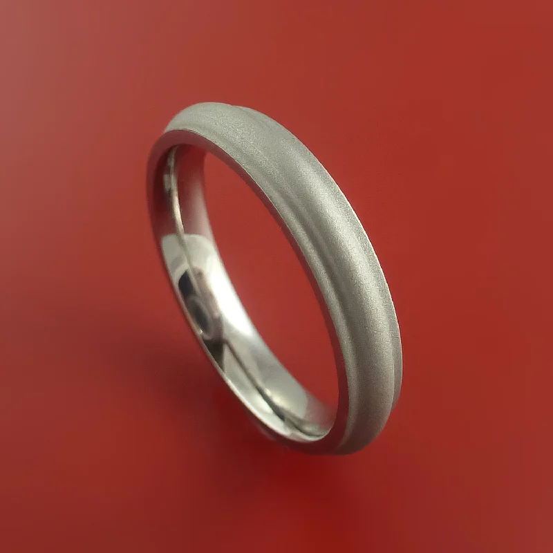 Titanium Ring Custom Made Band Any Finish and Sizing from 3-22