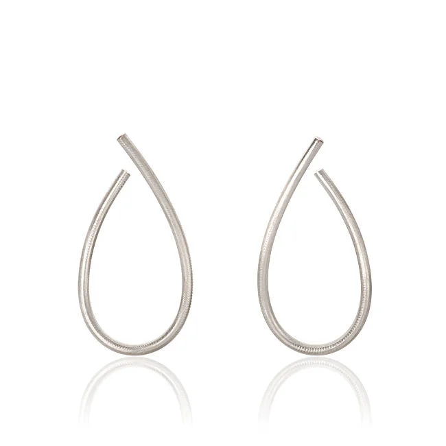 Large Kharisma Silver Hoops