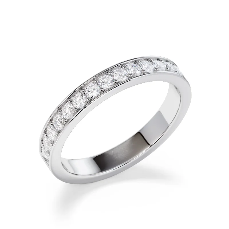 3mm Grain Set Diamond Eternity Ring