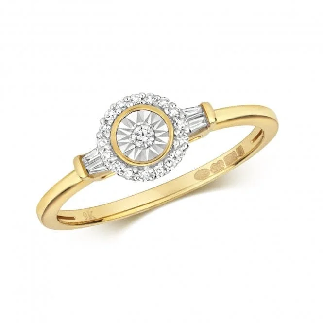 Diamond Jewellery 9K Yellow Gold Ring RD563