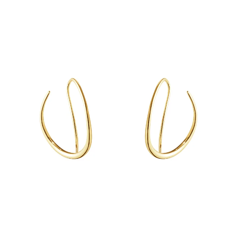 Offspring Double 18K Gold Hoops