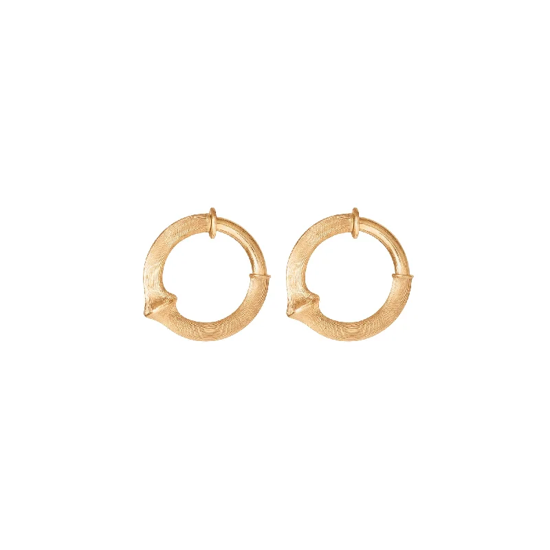 Small Nature 18K Gold Hoops