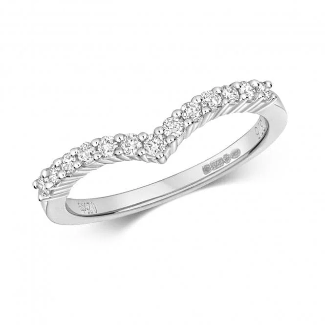 Diamond Jewellery 9K White Gold Ring with 13 Diamonds RD143W