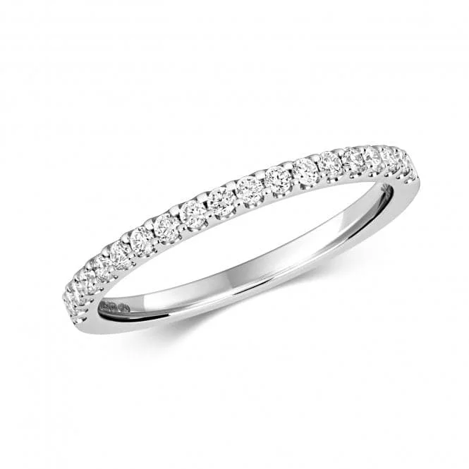 Diamond Jewellery 9ct Eternity White Gold Ring with 19 Diamonds - RD193W