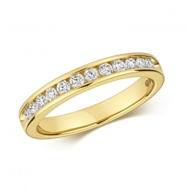 Diamond Jewellery 9ct Channel Set Eternity Gold Rings RD571