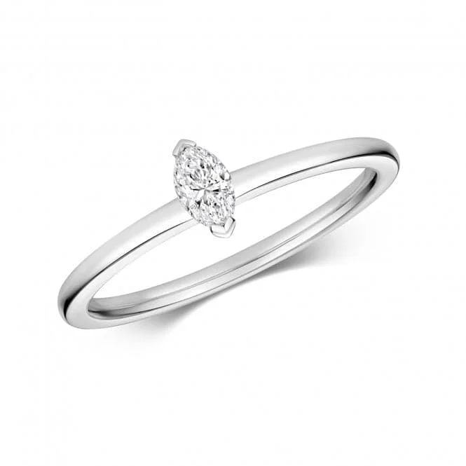 Diamond Marquise Cut Solitaire Ring RDQ275W