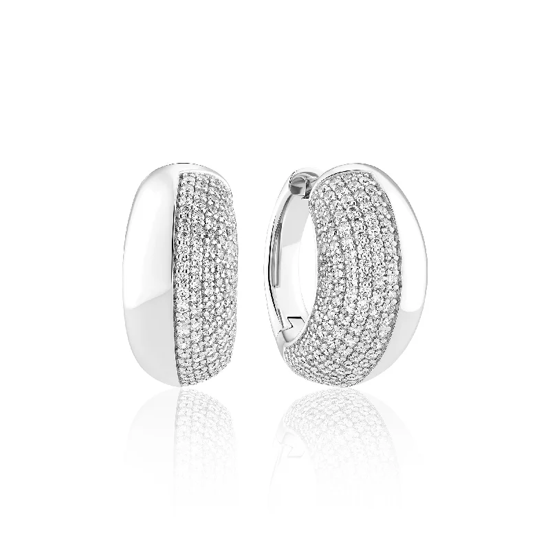 Fasano Piccolo Silver Earrings w. Zirconia