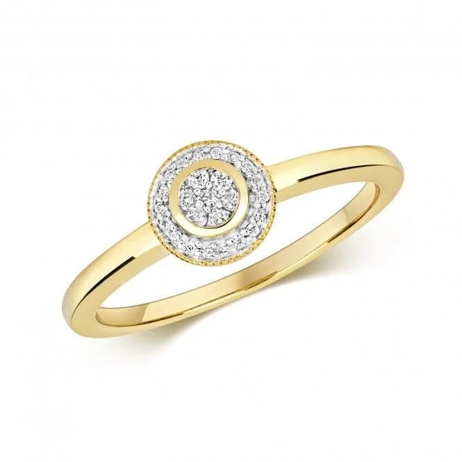 Diamond Jewellery 9K Yellow Gold Diamond Ring Set RD527