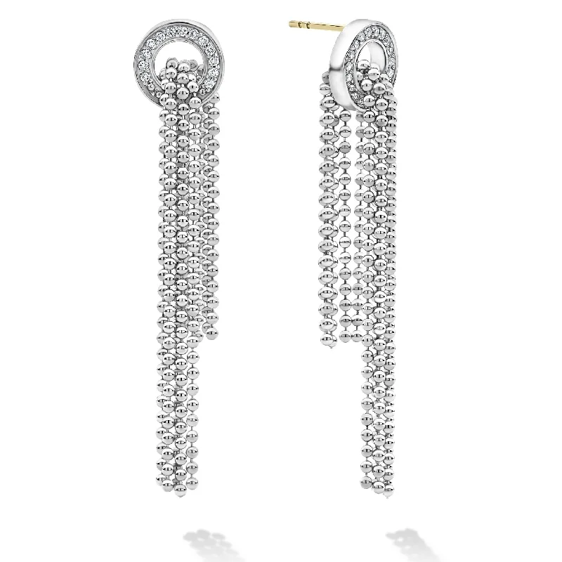 Caviar Spark Cascading Caviar Diamond Earrings