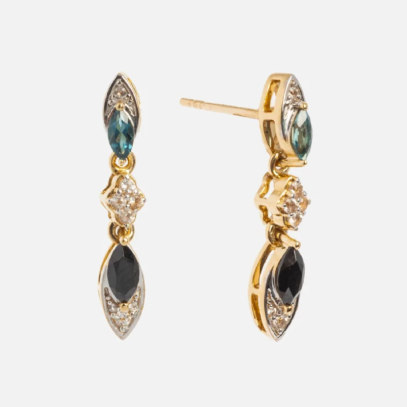 14k Vintage Inspired Statement Drop Earrings