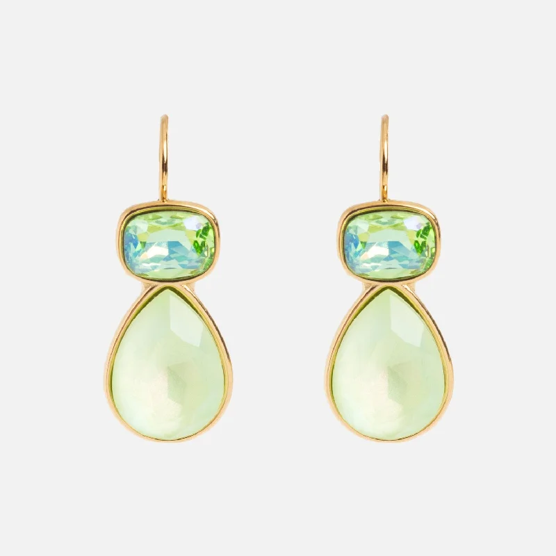 Green Drop Earrings