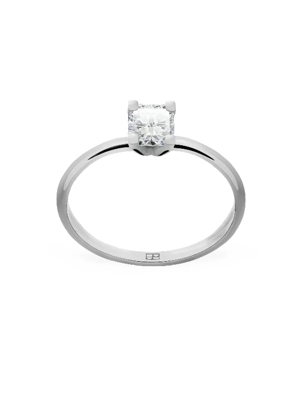 Promise N°8 18K White Gold Ring w. Diamonds