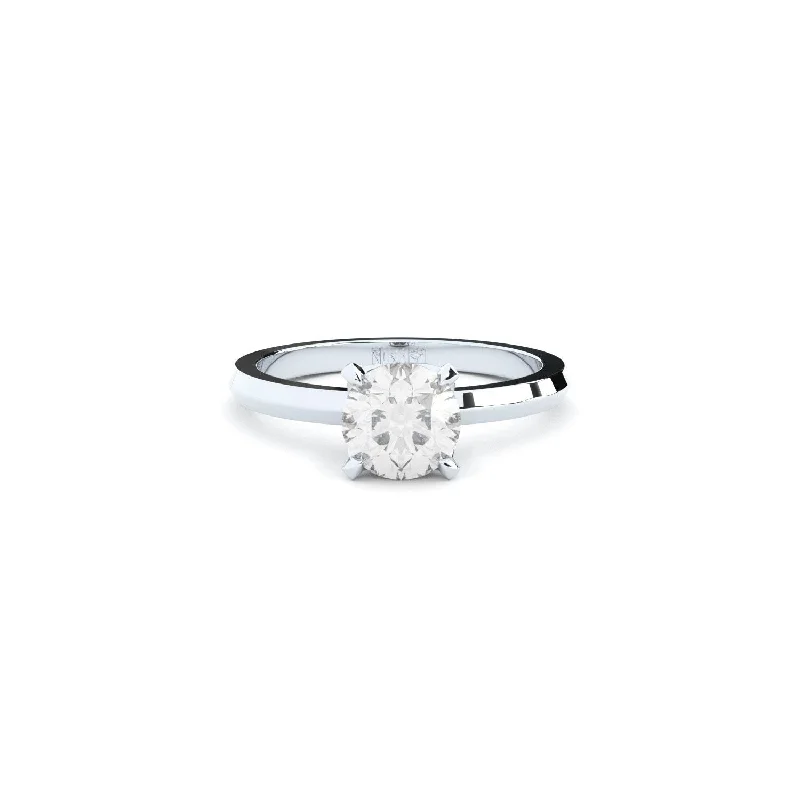 Tiny Clash Engagement 14K Whitegold Ring w. 1.30ct Lab-Grown Diamonds