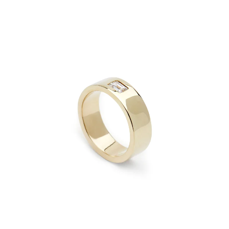 Veracity 18K Gold, Whitegold or Rosegold Ring w. Lab-Grown Diamond