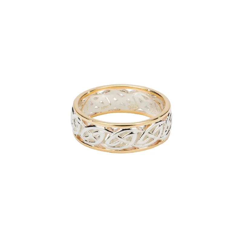 White Gold with Yellow Gold Rails  Window to the Soul 'Ness' Ring - Custom Order