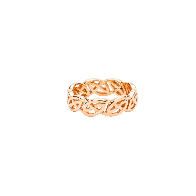 Rose Gold Eternity Knot 'Lomond' Ring - Custom Order