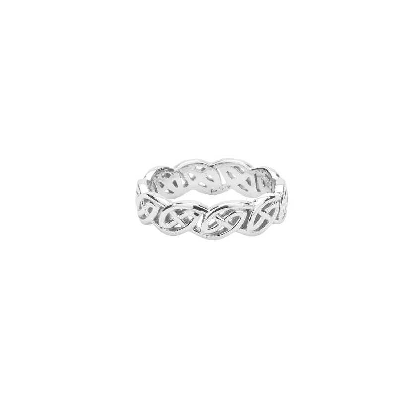 White Gold Eternity Knot 'Lomond' Ring - Custom Order