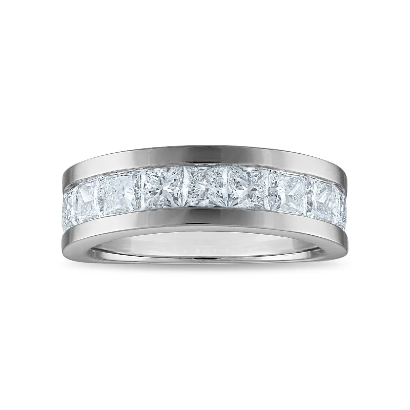 Signature EcoLove 3 CTW Lab Grown Diamond Wedding Ring in 14KT White Gold