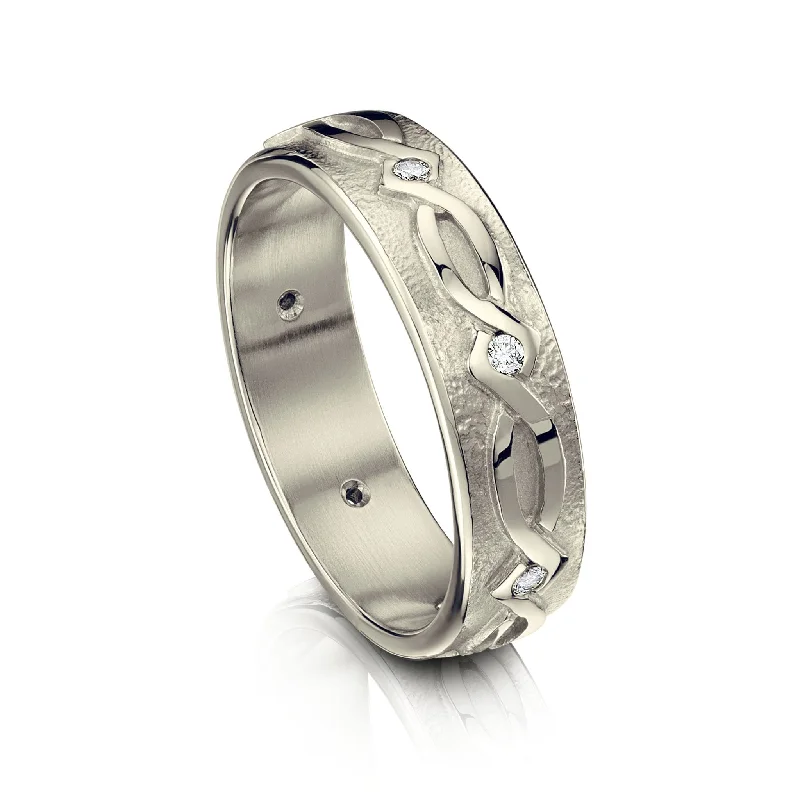 Sweetheart Diamond Ring in 9ct White Gold