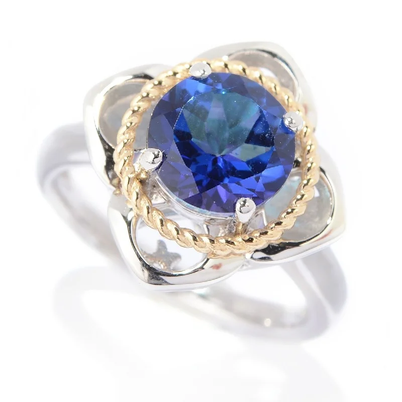 Tanzanite Topaz Gemstone Ring, 925 Sterling Silver Ring, Engagement Ring